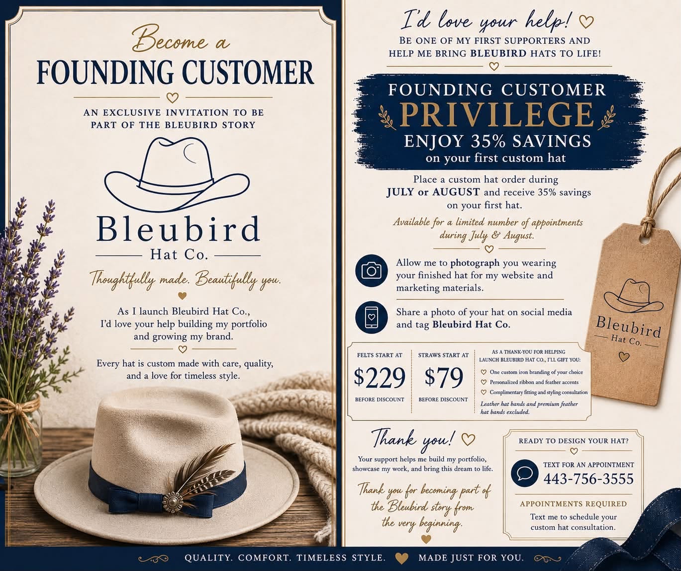 Bleubird Hat Co. Coming Soon